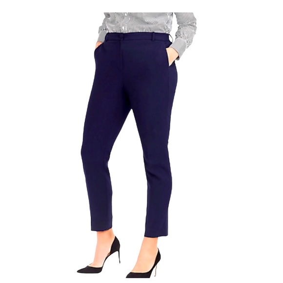 J Crew 365 High Rise Cameron Navy Trousers Pants